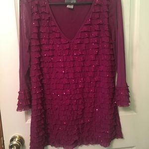 JTB Long Sleeve Ruffled Blouse